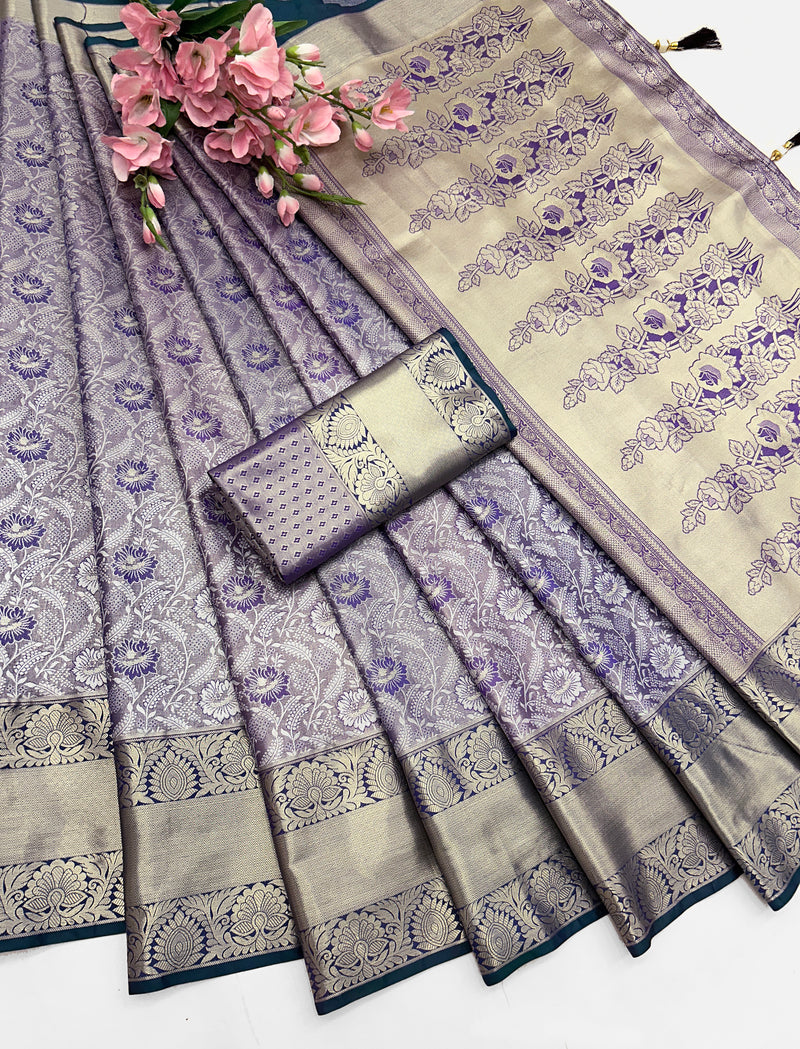 🌸 Elegant Banarasi Silk Saree