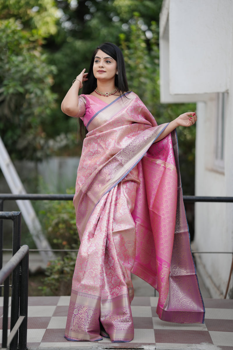 Royal Kanjivaram Silk Sarees Pink
