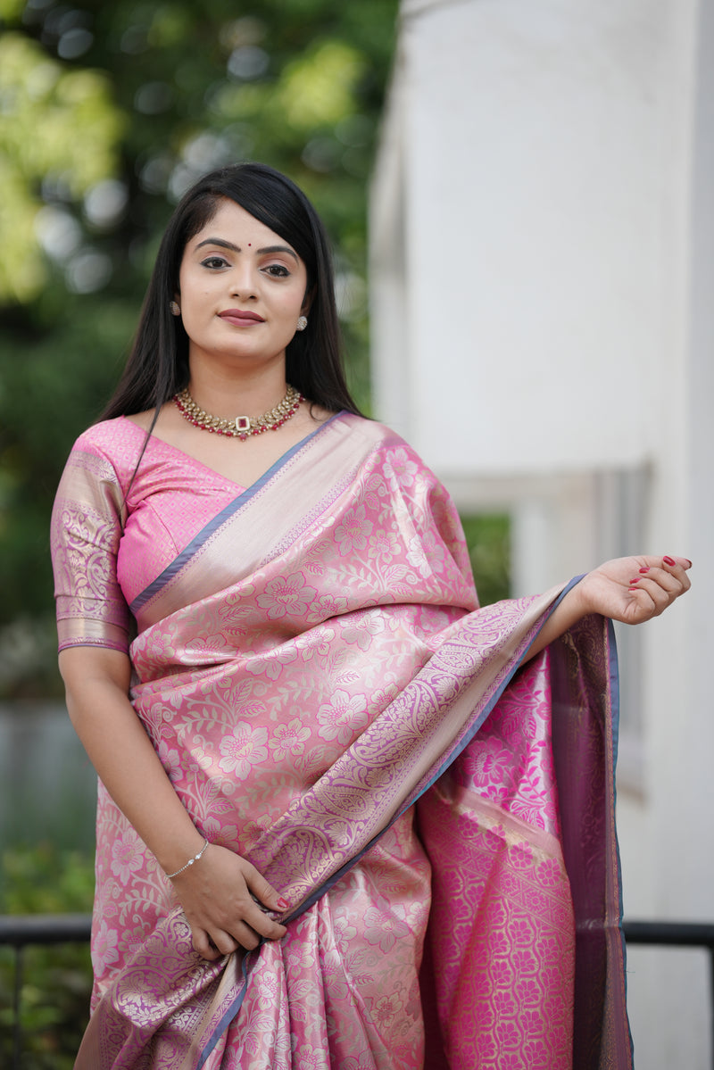 Royal Kanjivaram Silk Sarees Pink