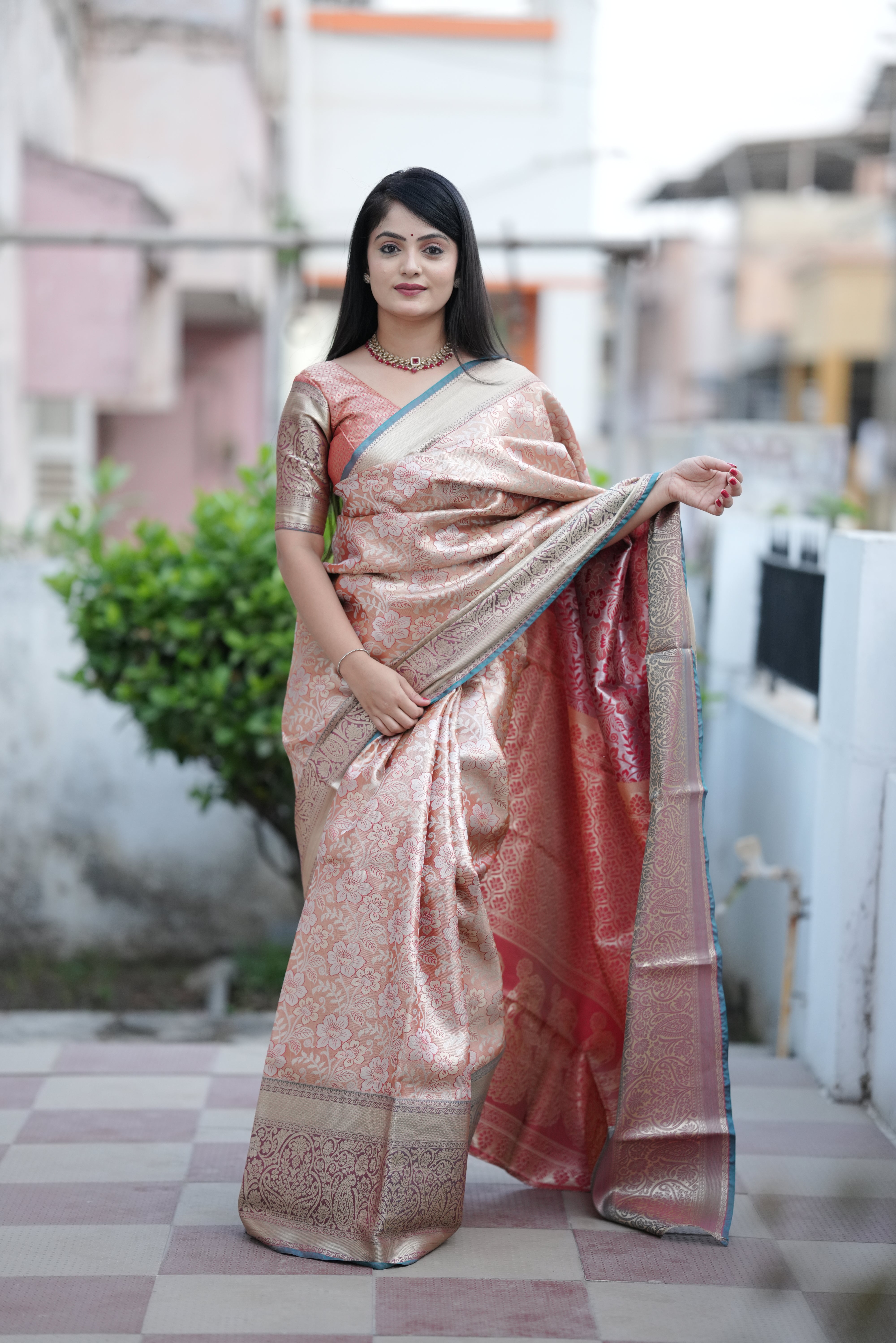Royal Kanjivaram Silk Sarees Orange
