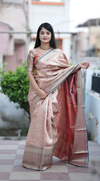Royal Kanjivaram Silk Sarees Orange