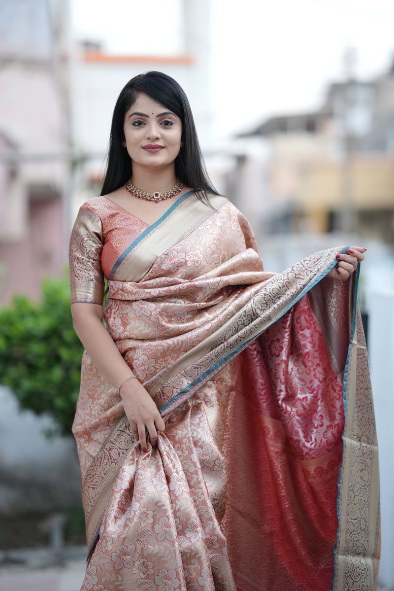 Royal Kanjivaram Silk Sarees Orange