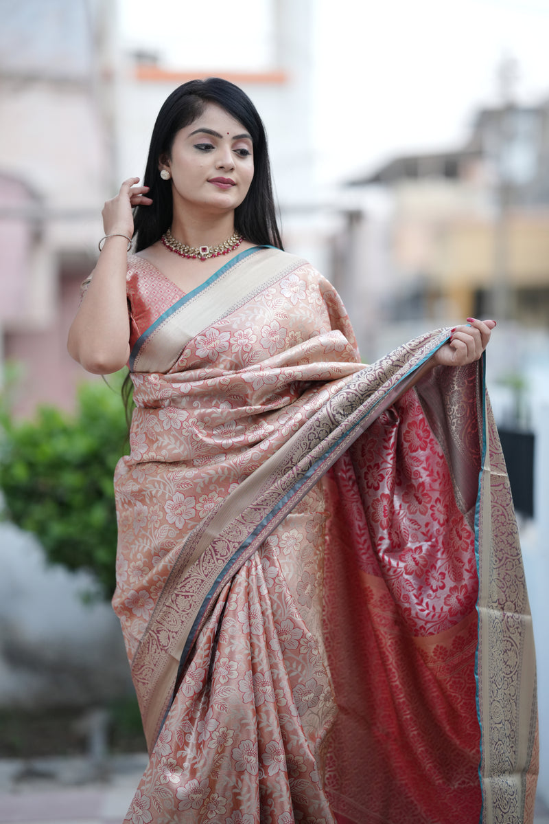 Royal Kanjivaram Silk Sarees Orange