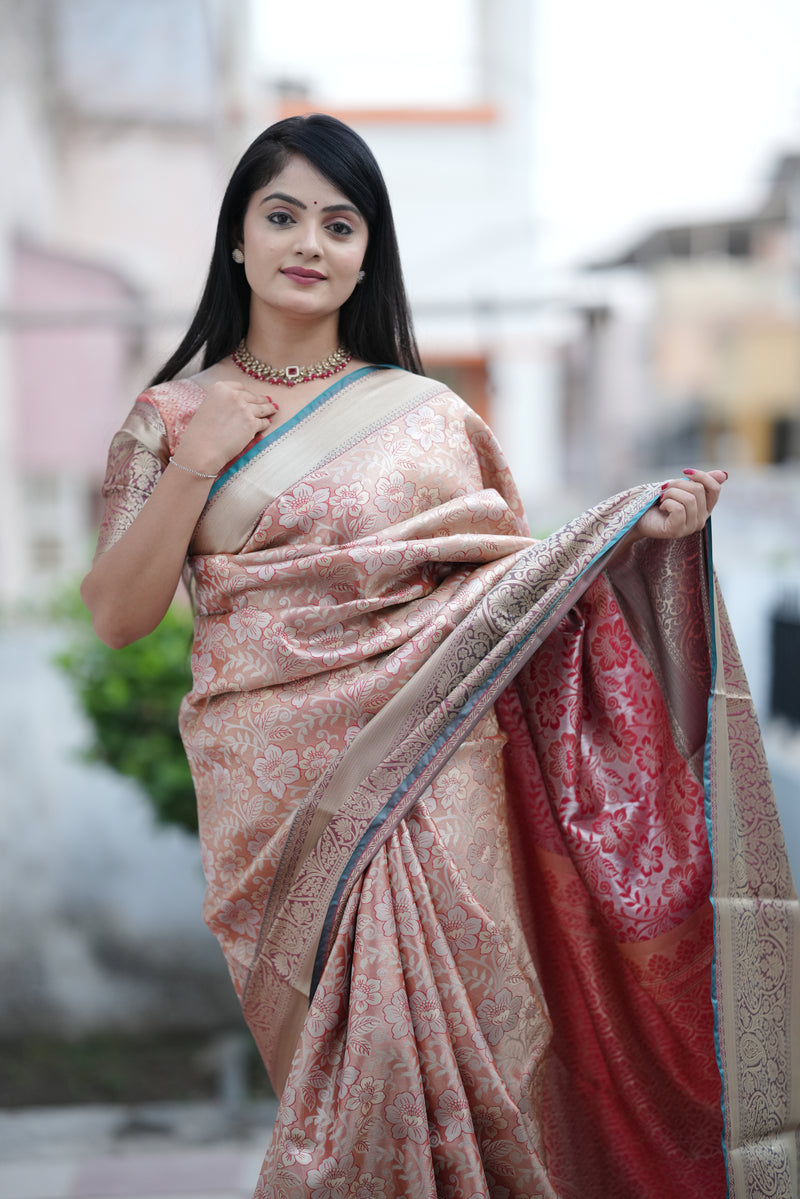 Royal Kanjivaram Silk Sarees Orange