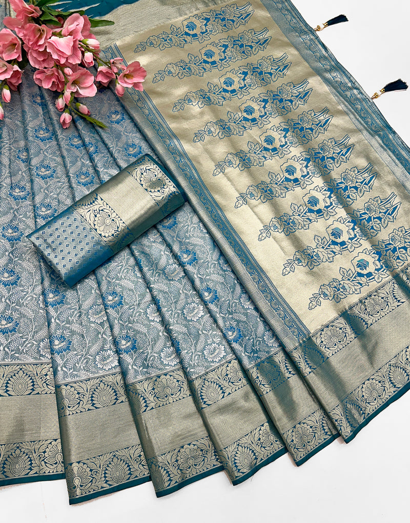 🌸 Elegant Banarasi Silk Saree