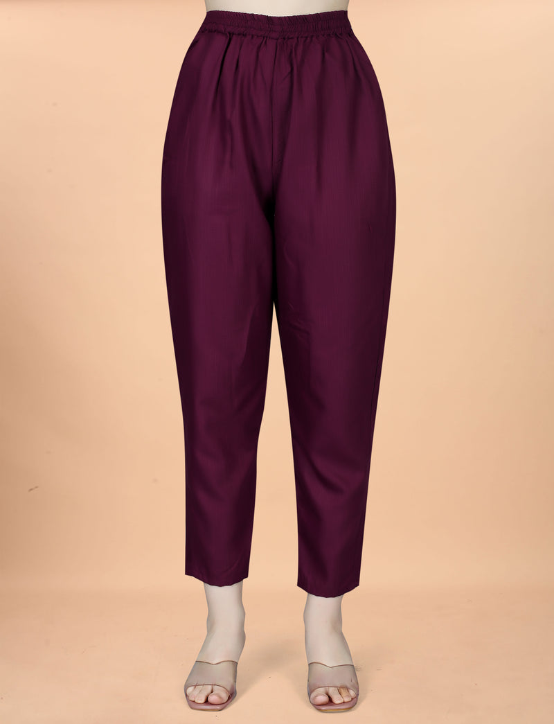 Cotton Blend Purple Kurta Set with Dupatta