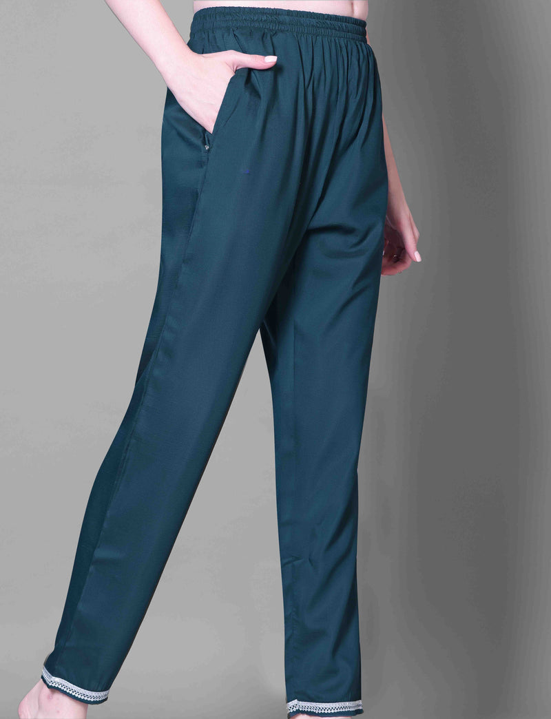 Silk Blend Indigo Kurta Set with Dupatta