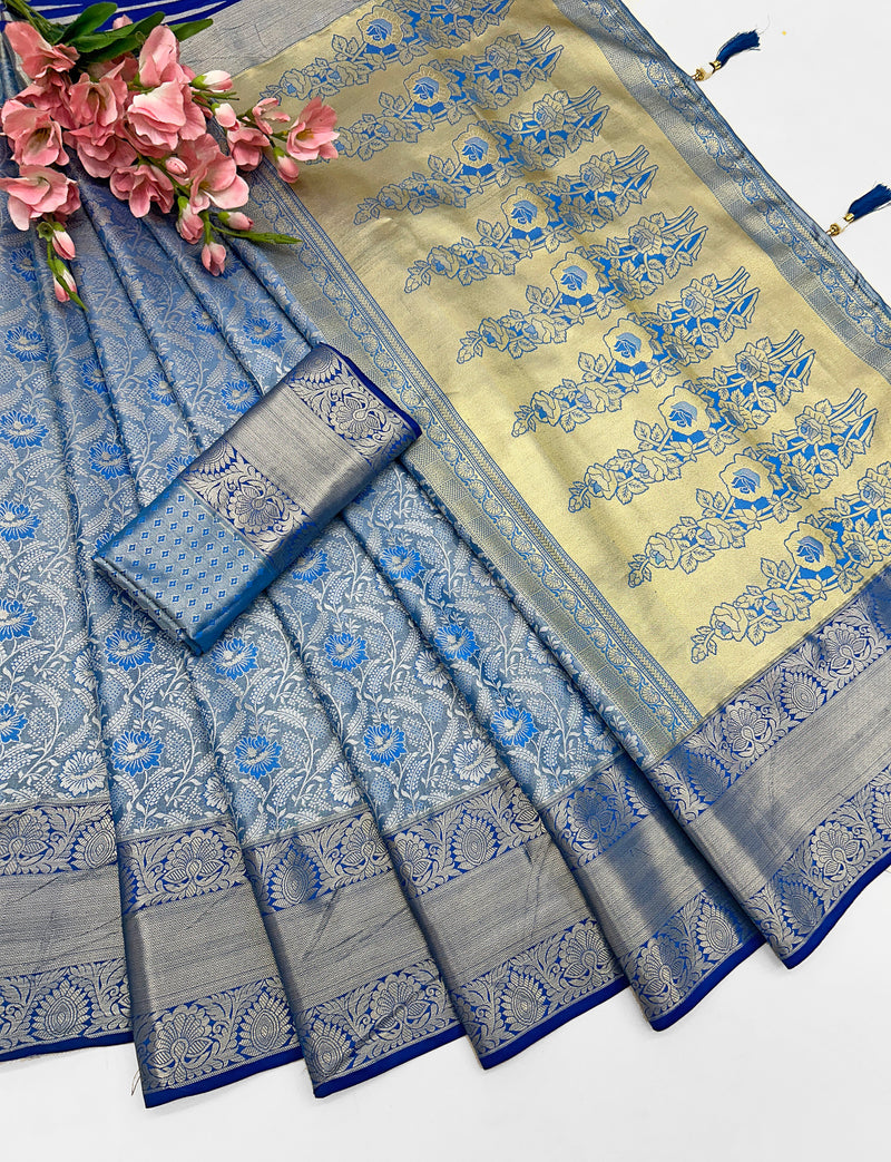 🌸 Elegant Banarasi Silk Saree